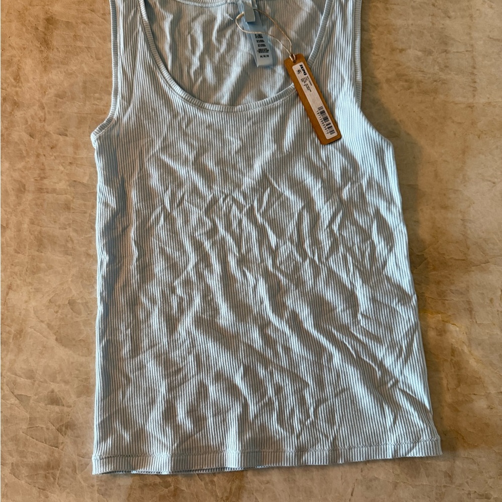 NWT Light Blue Ribbed Tank Top